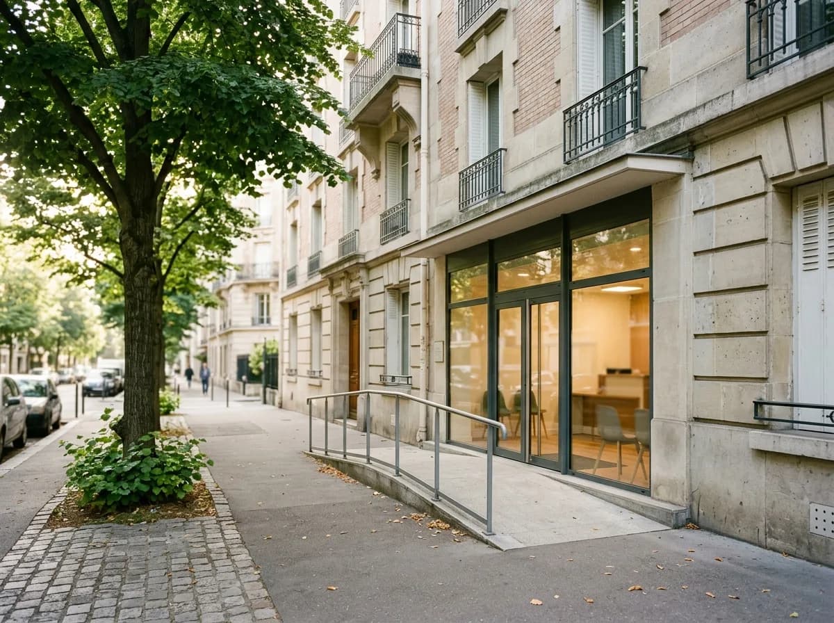 L’entrée du cabinet