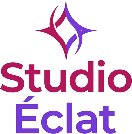 Logo créé pour Studio Éclat, salon de coiffure