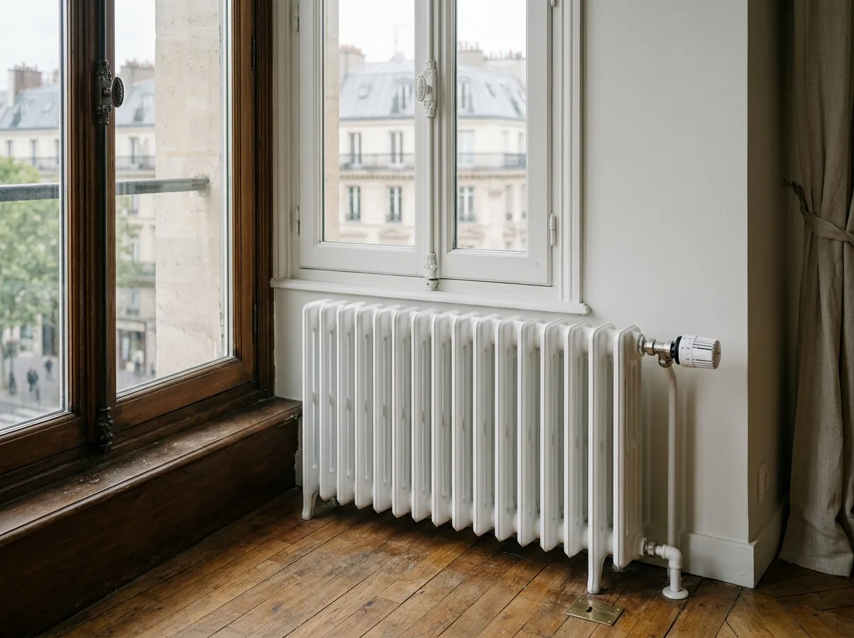 Radiateur installé